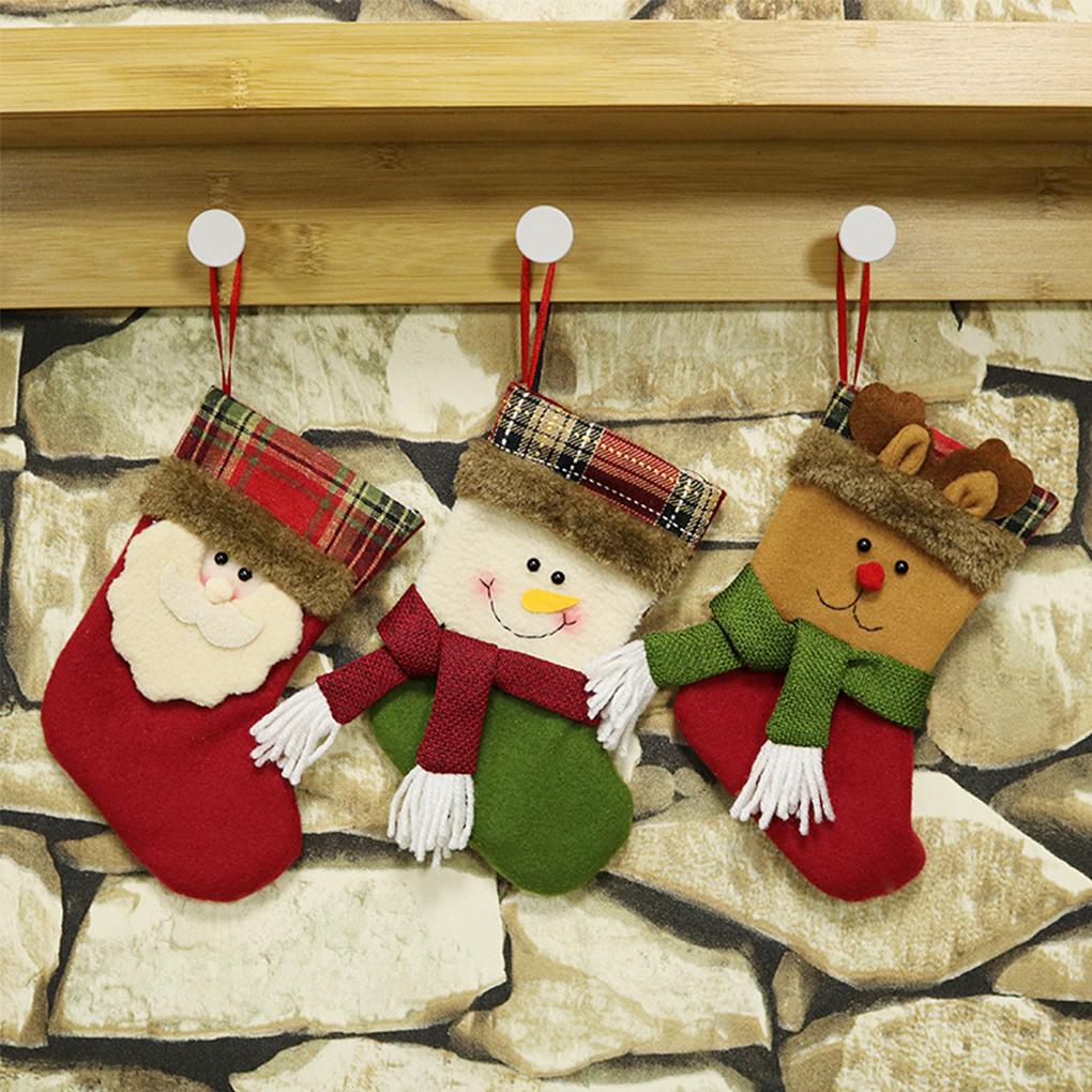 Christmas Pendant Window Wall Xmas Sock Decoration Household Themed Party Festival Atmospheres Decor Art Photography Prop