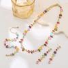 Crystal Bracelet Rainbow Colorful Zirconia Multi Shape Gold Plated Link Chain Luxury Wedding Jewelry for Women
