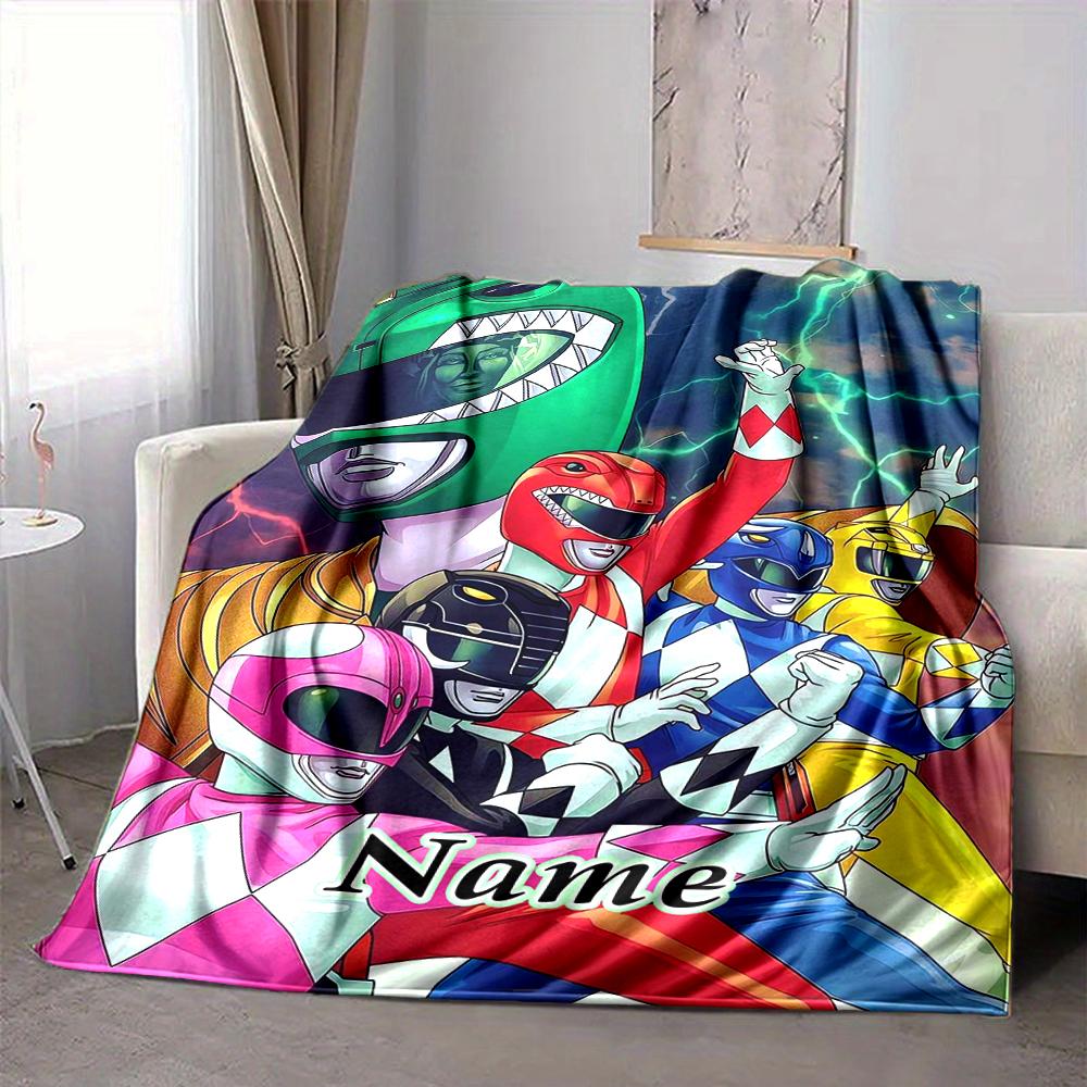 Custom 1pc Power Rangers Adventure Blanket, Soft And Comfortable Blanket, Casual Warm, Camping Travel Blanket, Birthday Gift Q912157