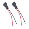 2Pcs Socket Wires Male Adapter Bulb Copper Wiring Harness 12V for LED Headlight Fog Lamps