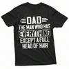 T-shirt Unisex per la Festa del Papà Papà Calvo Papà Padre Papa Regalo Maglietta Divertente Papà Papà Tee, Un Regalo Sorpresa per Famiglia e Amici