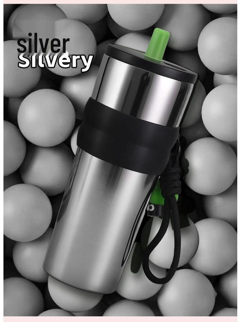 Aurora 316 Stainless Steel Insulated Cup with Handle & Straw - Creative Car Cup