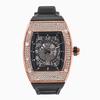 European and American Personality Full of Diamond Barrel Type Silica Gel Strap Quartz Men's Watch
