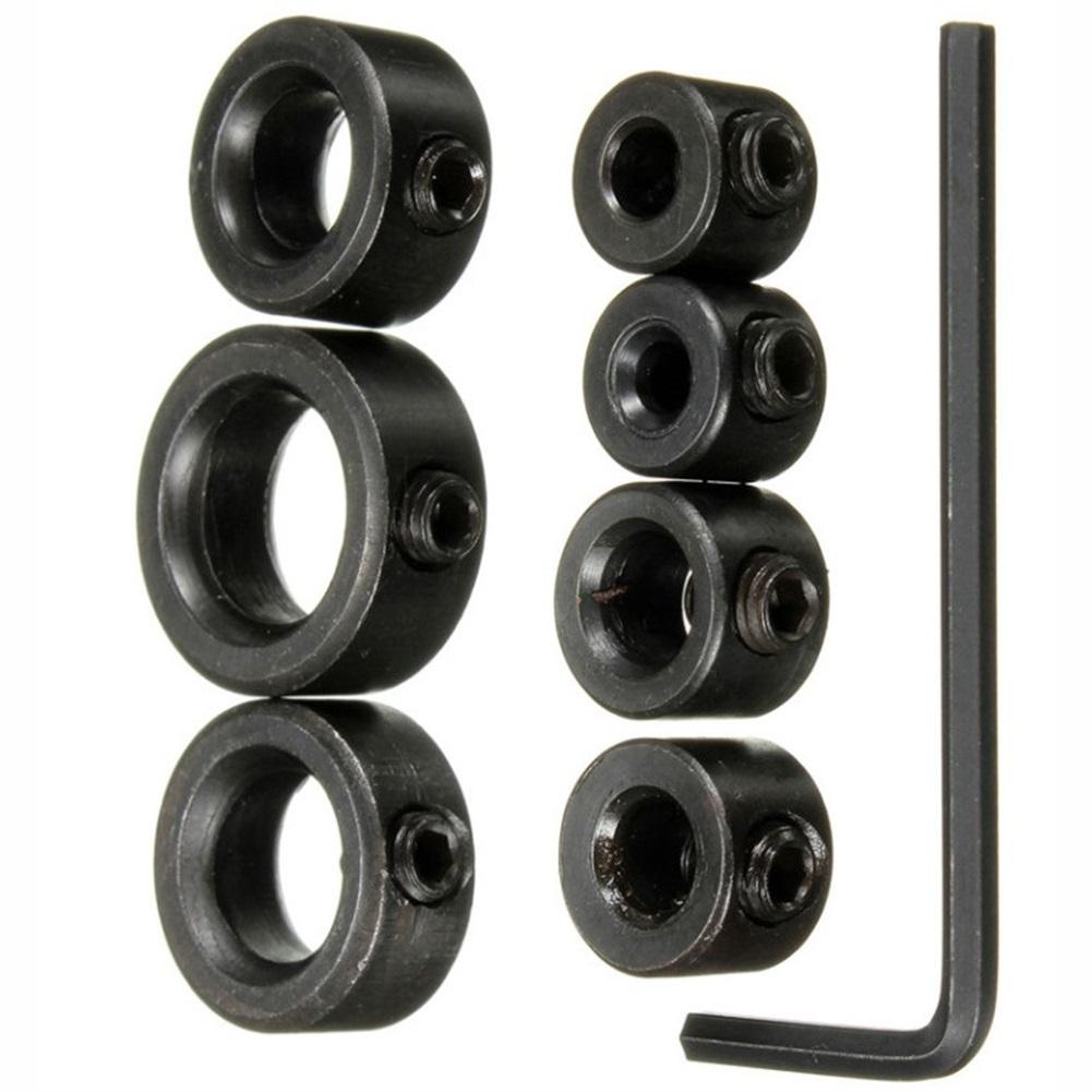 

Drill Chuck 7Pcs Depth Stop Collar Ring Hex Wrench
