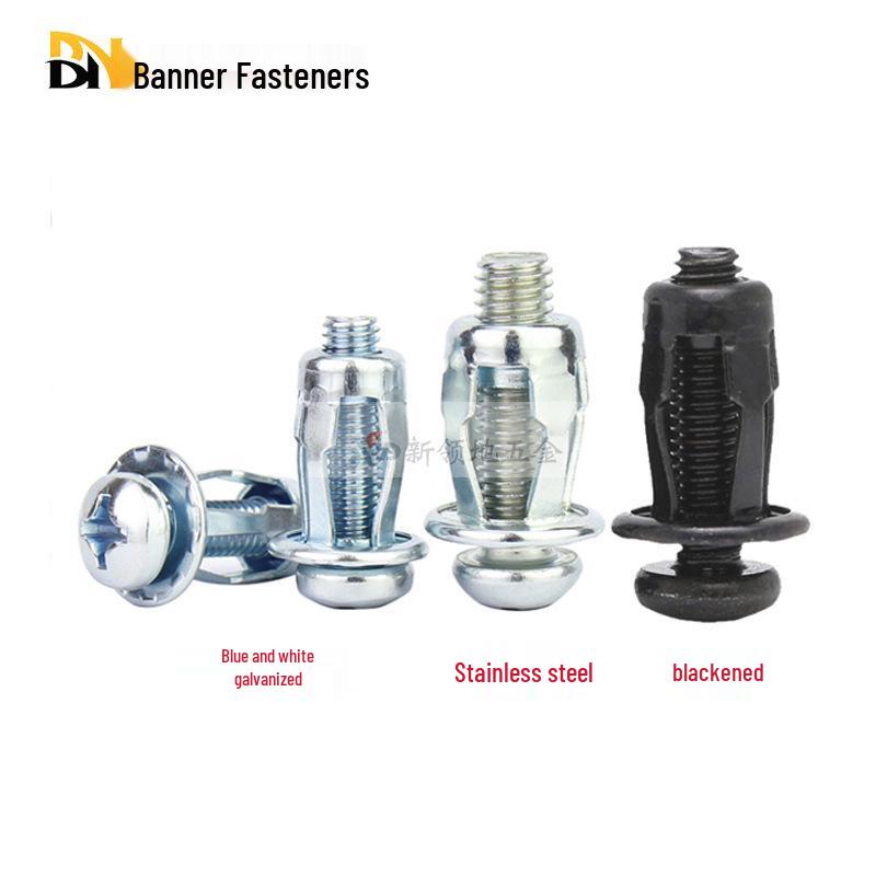 Petal Nut Expansion Screw for Wall Anchoring and Metal Fixing