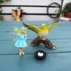 3pc Flower Fairy and Bird Crafts Ornaments, Creative Garden Decoration Bird Ornaments, Resin Crafts