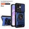 For Honor 600 Smart 5G Case Armor Slide Lens Protector Phone Cover For Honor 600Smart 5G Car Magnetic Holder Ring Stand Funda