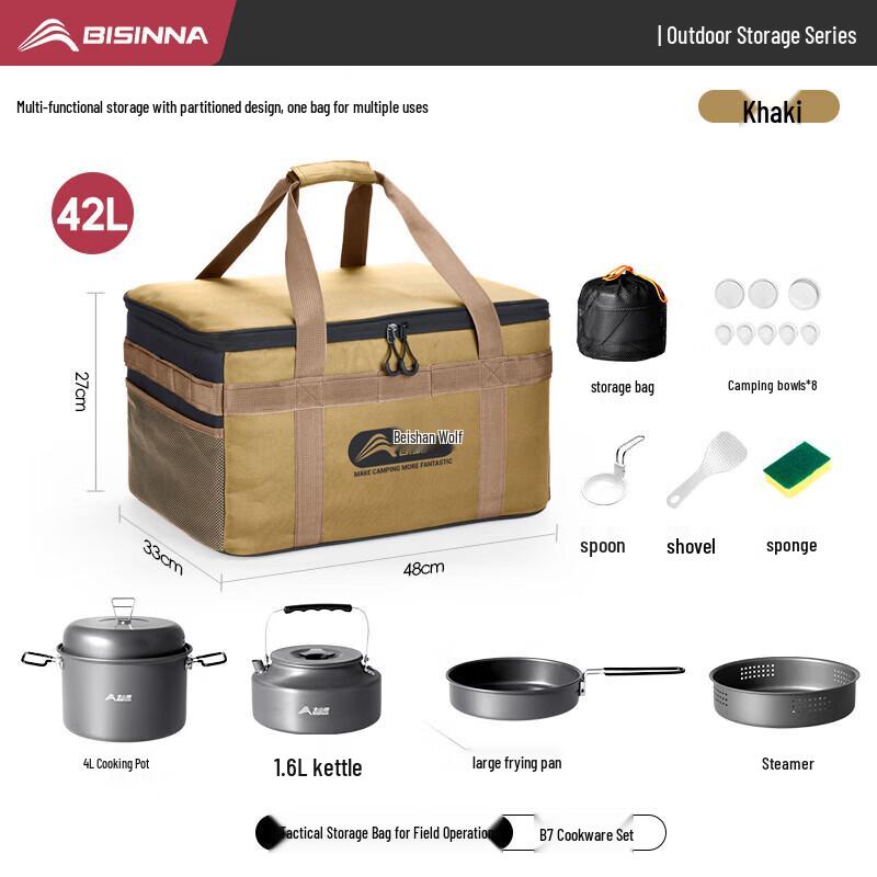 Outdoor Camping Stove Storage Bag with Pot Set