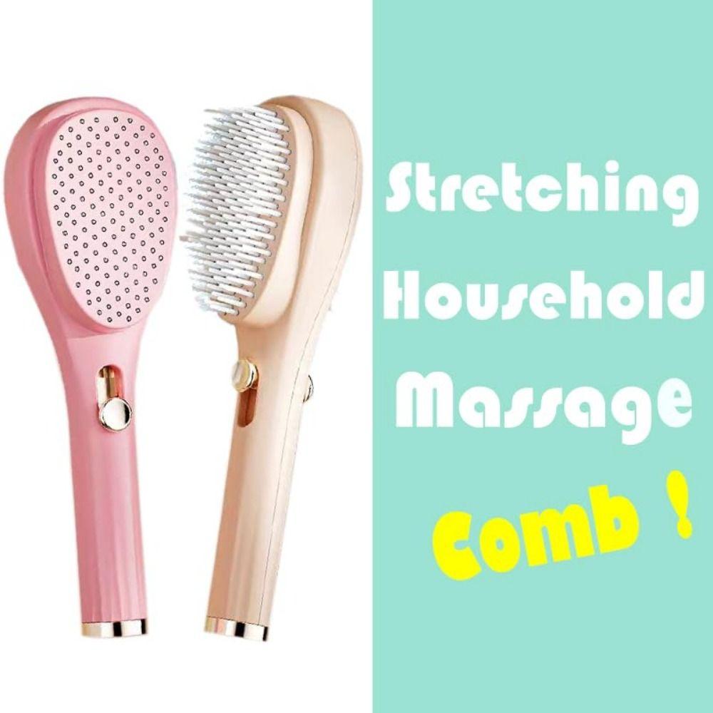 Self-cleaning Women's Massage Comb Smooth Hair Telescopic Hair Comb Women Hair Brush  Women