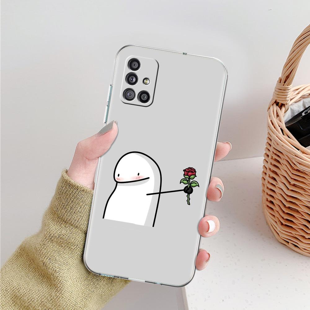 Case For Samsung A15 A13 A35 A55 A51 A71 A41 A31 A21S A05 A17 A23 A25 A33 A53 A73 5G A07 4G Cover Cute Matchstick Men Couple
