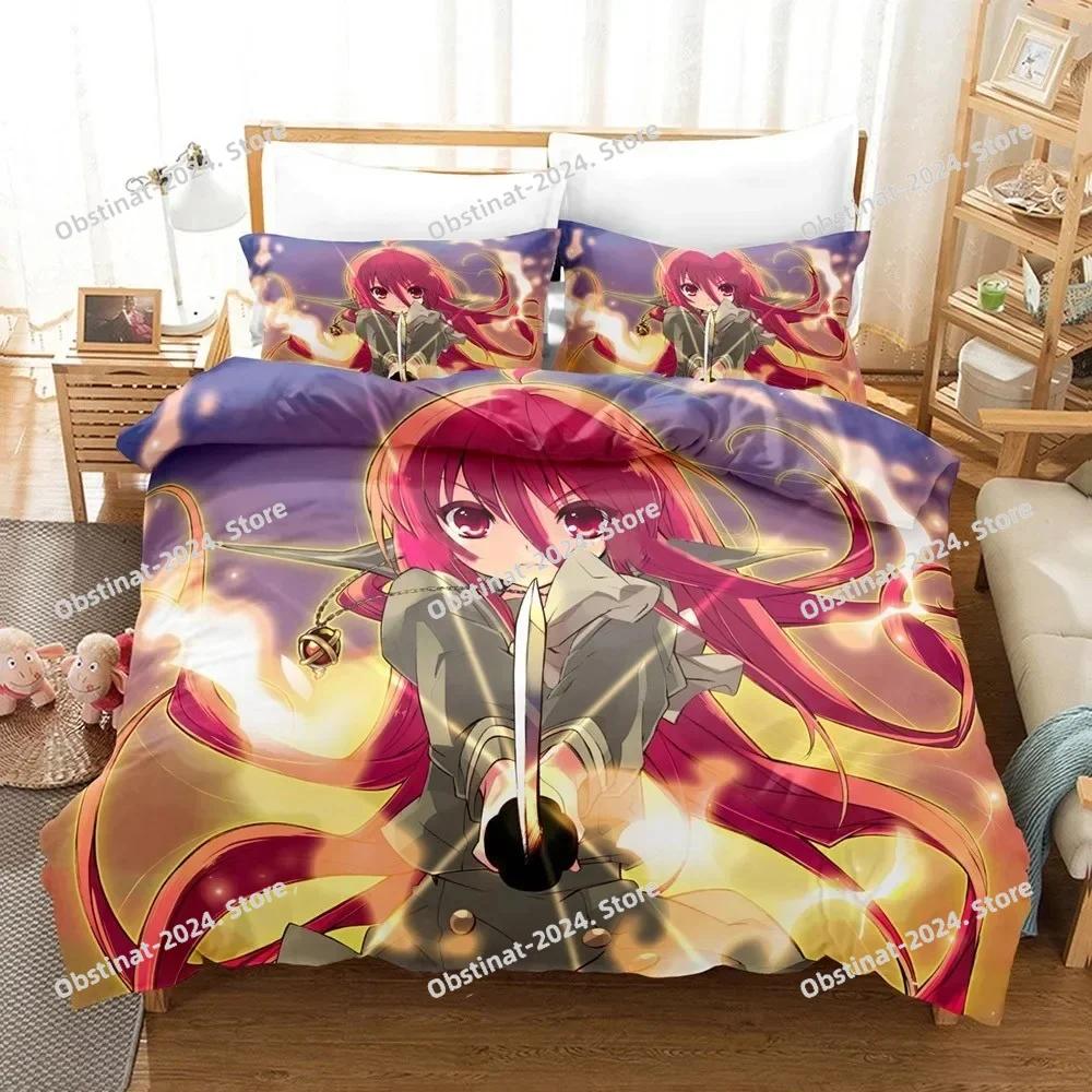 Shakugan No Shana Bedding Set Printed Bed Set With Pillowcase Bed Duvet Cover Soft Single Double Queen Super King Size