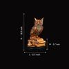 22.35 Cm Owl of Wisdom Figurine Symbol of Knowledge, Insight, Protection Perfect Gift for Students, Scholars, Home Décor for Living Room, Office