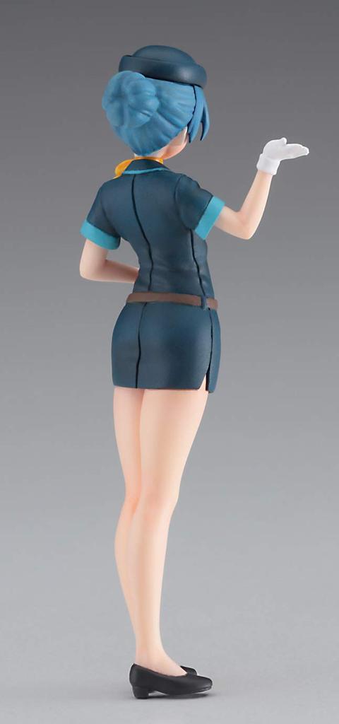 Hasegawa Egg Girls Collection Maiyuki Sara Resin Figure Plastic Model SP465 No.12 1/20 (CA) w/Airliner & Non-Scale