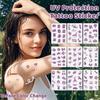 DIY UV Detection Sun-proof Tattoo Stickers Waterproof Color Changing Tattoo Stickers  Summer