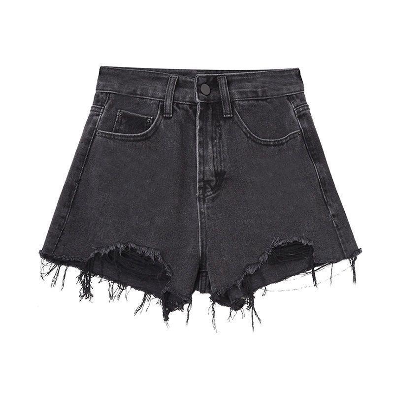 Women's Light Denim Wide-Leg Shorts - European & American Style
