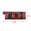 3D Metal TDI Logo Front Hood Grill Emblem Rear Trunk Badge Sticker Decals for V/W Polo Golf Jetta Passat Touran Bora