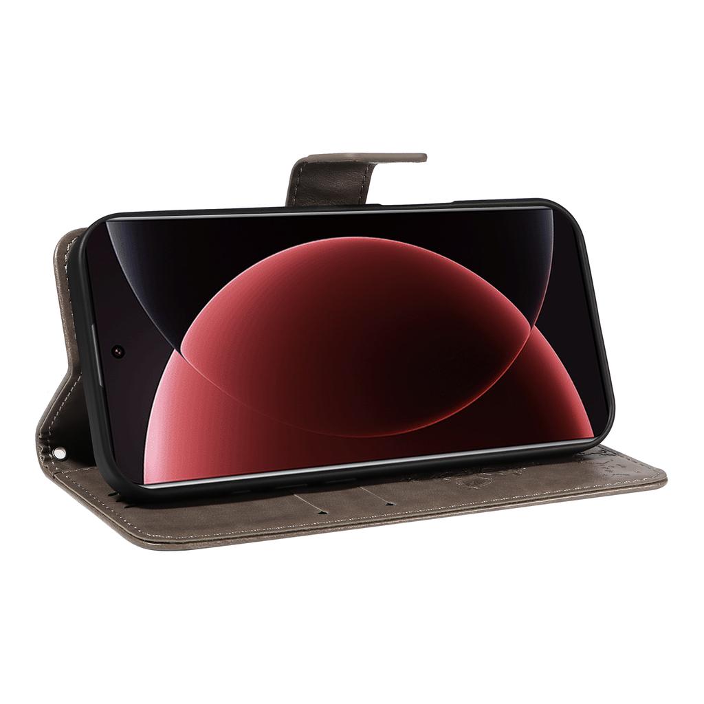 For Xiaomi 15 Ultra Phone Case with Stand Cat Tree Pattern Leather Wallet Mobile Cover