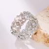 925 Sterling Silver Hollow Out Design Ring for Women Shinning Luxury Finger Ring Engagement Bright CZ Female Jewelry Gifts
