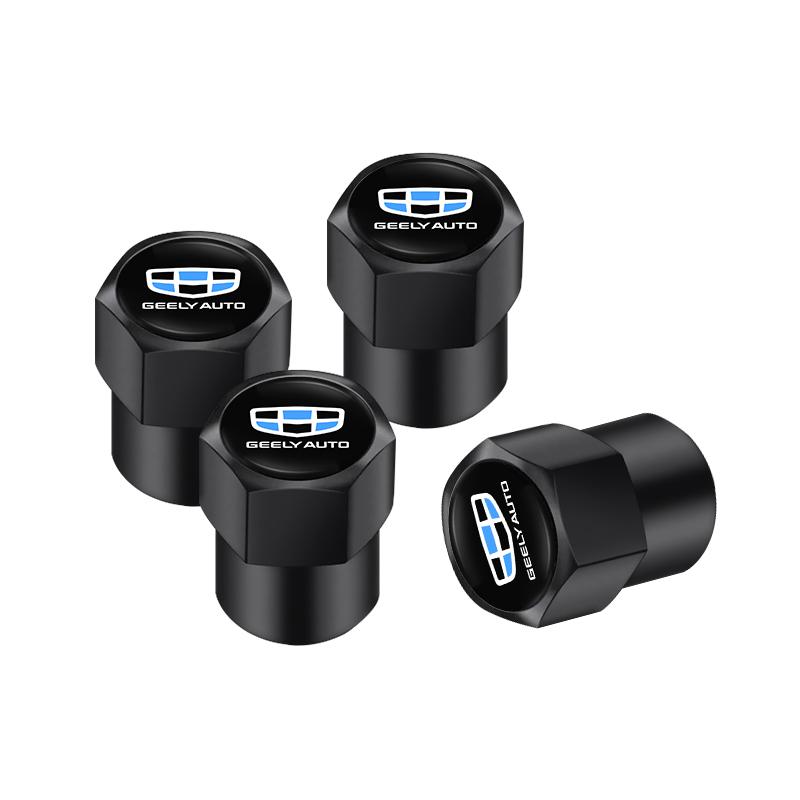 4pcs Car Wheel Tire Caps Airtight Cover For Geely Coolray Geometry C GX3 Emgrand EC7 LC Panda Tugella Binray X7 Okavango Atlas