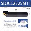 SDJCL2020K11 Rhombic Insert Lathe Tool Holder 93° for CNC, Model SDJCR1616H07