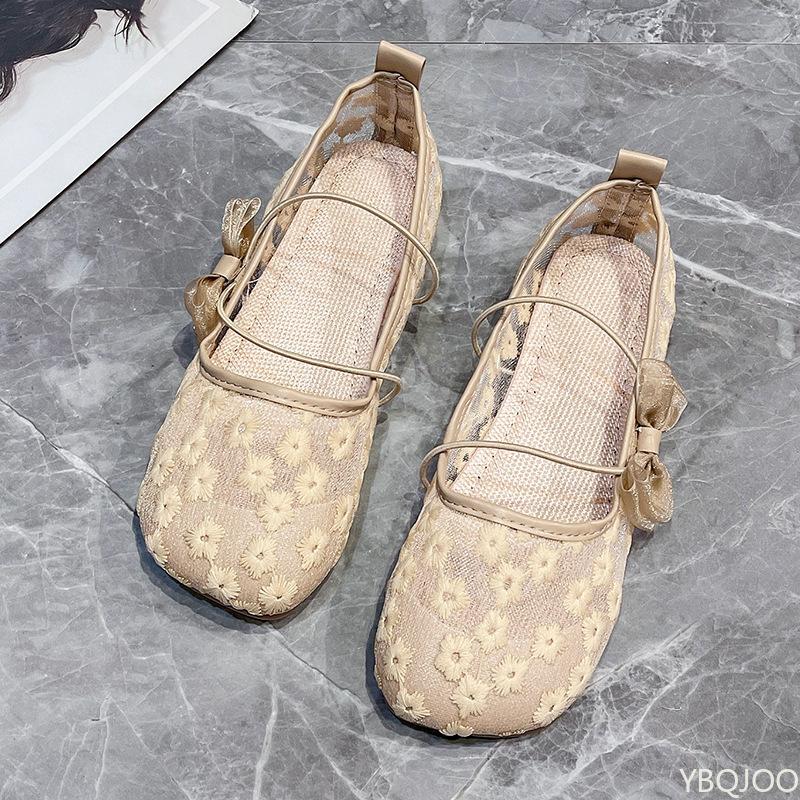 2025 Summer New Style Fashionable versatile Shoes Mesh Breathable women Shoes Soft Sole comfortable Flat Sole Shoes Women