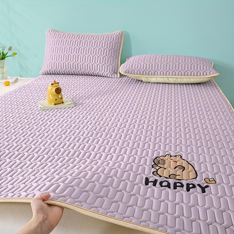 1pc Kapibara Printed Cooling Mat Summer Cool Washable Cartoon Pad Foldable Suitable for Bedroom Dormitory Hotel