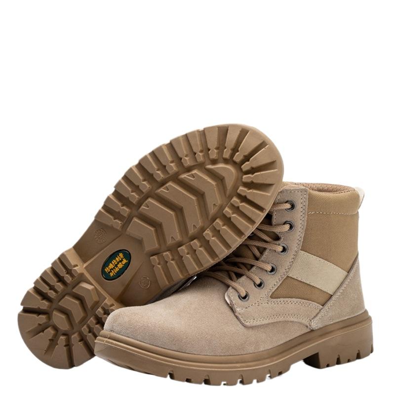 Arbeitsversicherungsschuhe sind bequeme, bruch- und durchstichsichere Arbeitsschuhe mit Stahlsackkopf, rutschfeste und verschleißfeste Sicherheitsschuhe mit hohem Schaft