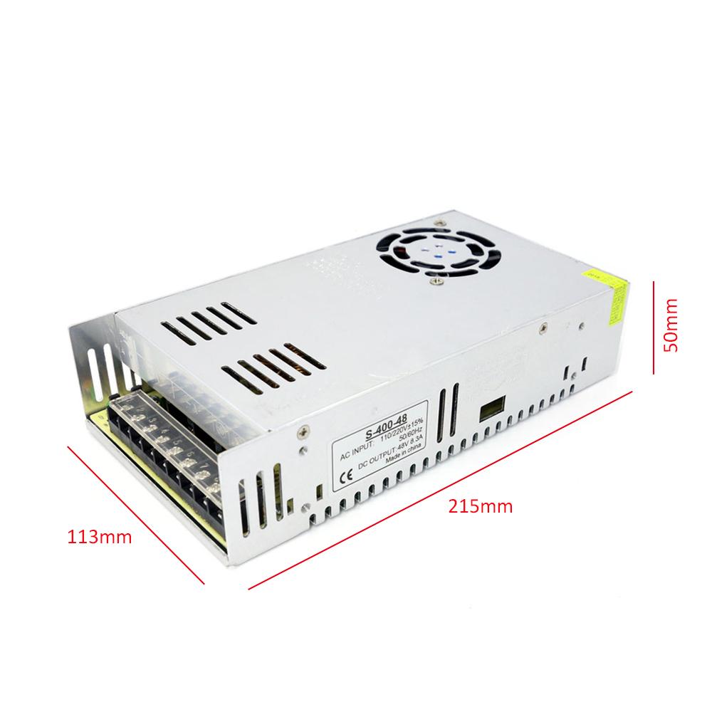AC 100-240V To   48V 7.5A 360W  Voltage   Regulated Switching Power-Supplys Adapter Converter for Strips Light Camera Computer Project Radi