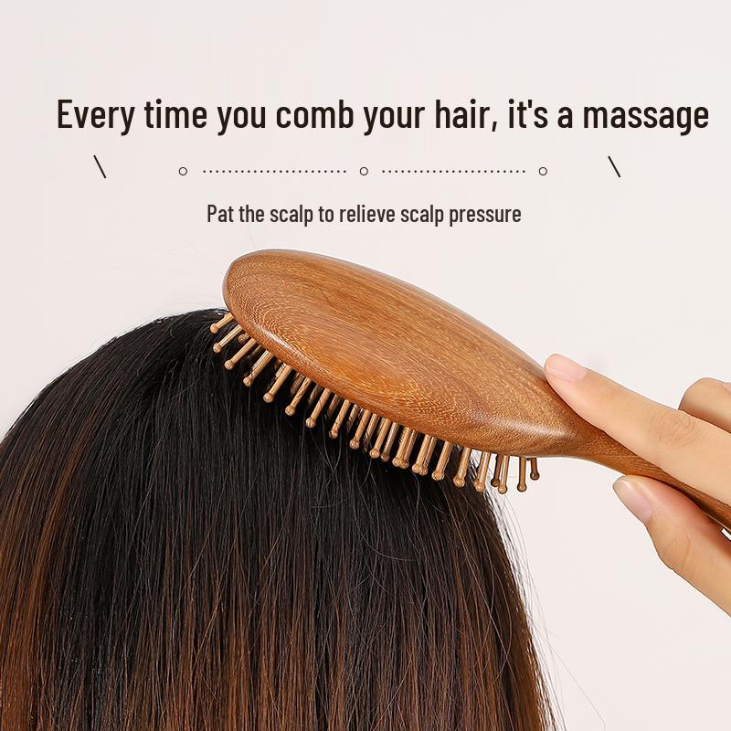 Sandalwood Scalp Massage Comb: Unclogs Hair Follicles and Enhances Hair Care