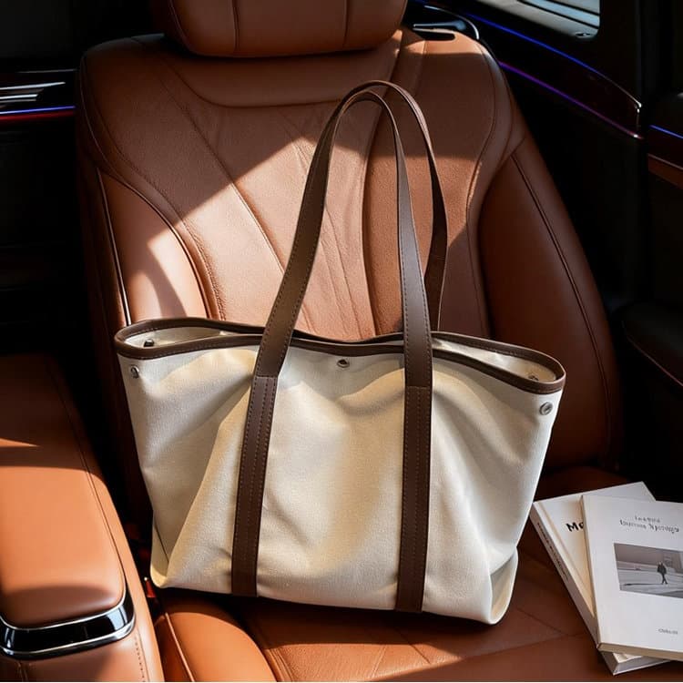 

Large capacity canvas tote bag women s shoulder bag