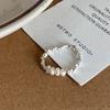Minimalist Trendy Copper Ring With Unique Freshwater Pearls For Fashion Womens