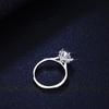 Fine Fashion Moissanite Jewelry Solitaire 2 Carat D Color S925 Sterling Silver Platinum Plated Prong Setting VVS1 Ring