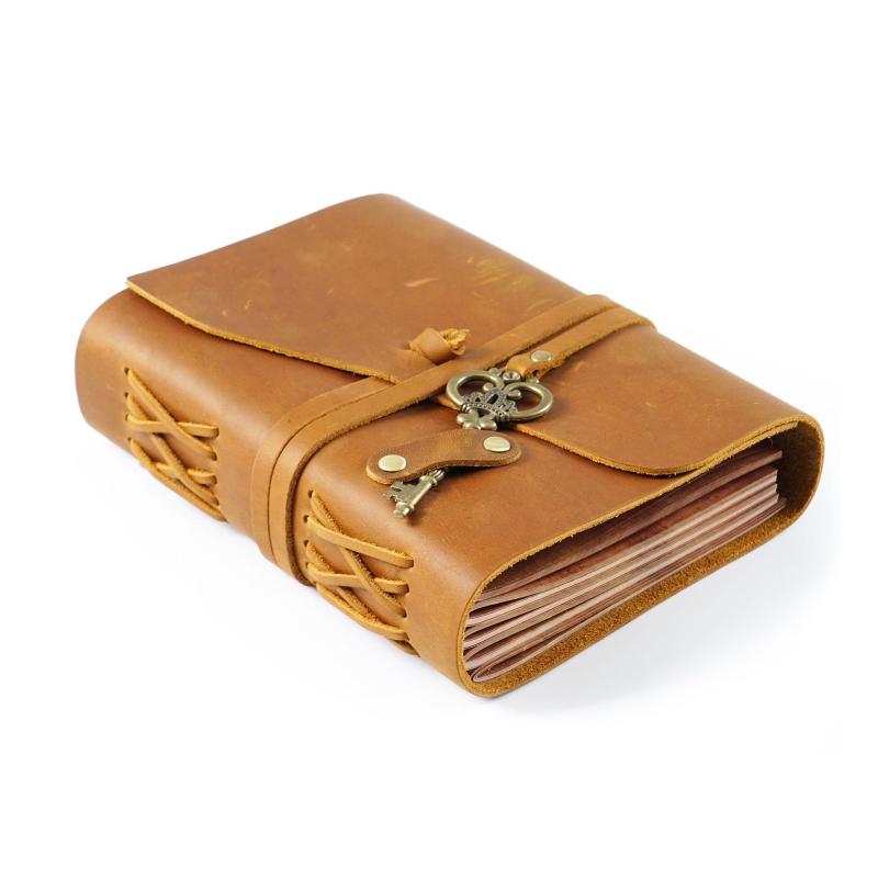 Retro Magic Leather Journey Diary Notepad Journal Planner Notebook with for Key Ornaments for Women Men Artist Writer Gi