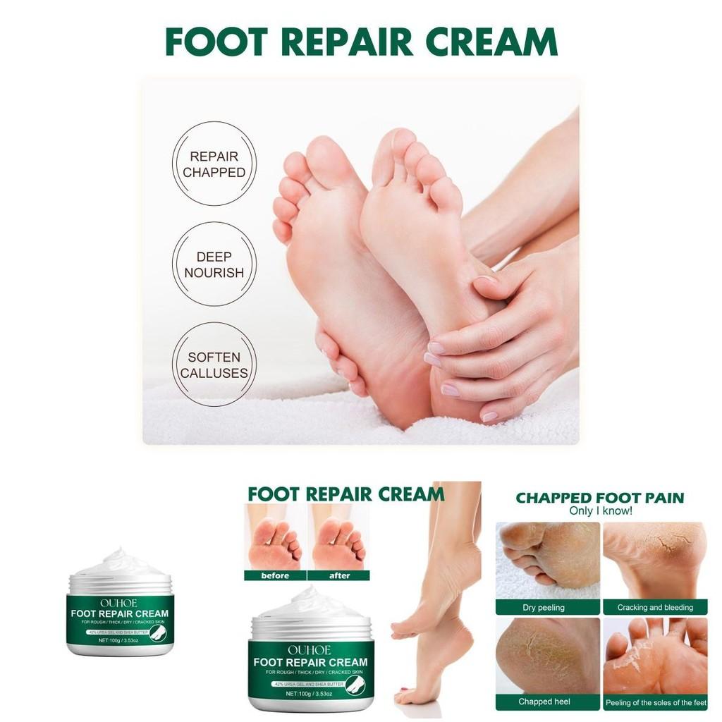 Ouhoe Nourishing Foot Repair Cream For Cracked Heels Dry Skin And Hydration 100g