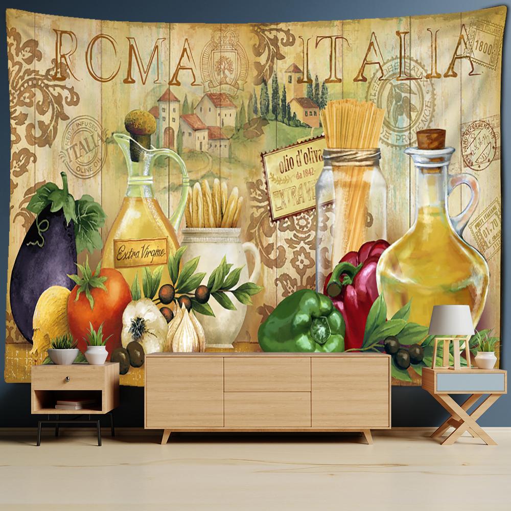 Nautical Background Cartoon Stamp Tapestry Wall Hanging Retro Kawaii Hippie Tapiz Psychedelic Kids Room Home Decor