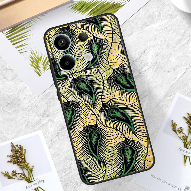

African Print Fabric Case For Xiaomi Redmi Note 13 11 8 9 10 12 Pro 12S 11S 10S 9S Redmi 13C 9C 10C 12C Funda Redmi Note 10 4G