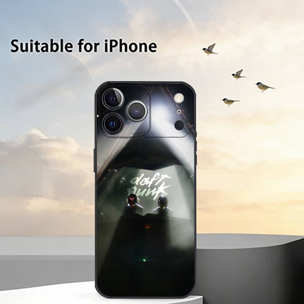 Coque de téléphone électronique Daft Punk Silicone Souple Pour IPhone 17 16 15 14 13 12 11 X XR Plus Pro Max Plus