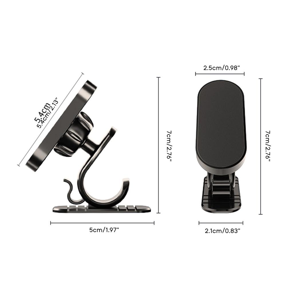 Magnetický držák telefonu do auta 360 stupňů nastavitelná hlava univerzální pro všechna zařízení držák na palubní desku