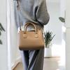 [mauve] A Cute, Rounded 2-way Tote Bag (mocha)
