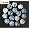 Chinees Blauw en Wit Porselein Theekop Handbeschilderd Theeservies Kleine Theekom Bloemen Theekopjes Cha Accessoires Drinkwaren Groothandel