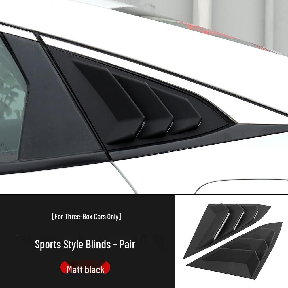 Tenth-Gen Civic Hatchback Triangular Window Louver Accessory