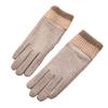 Warm Gloves for Women's Wool Korean Version of Driving Cold proof Plus Velvet Thickened Outdoor Windproof Riding Winter Touch Screen Gloves