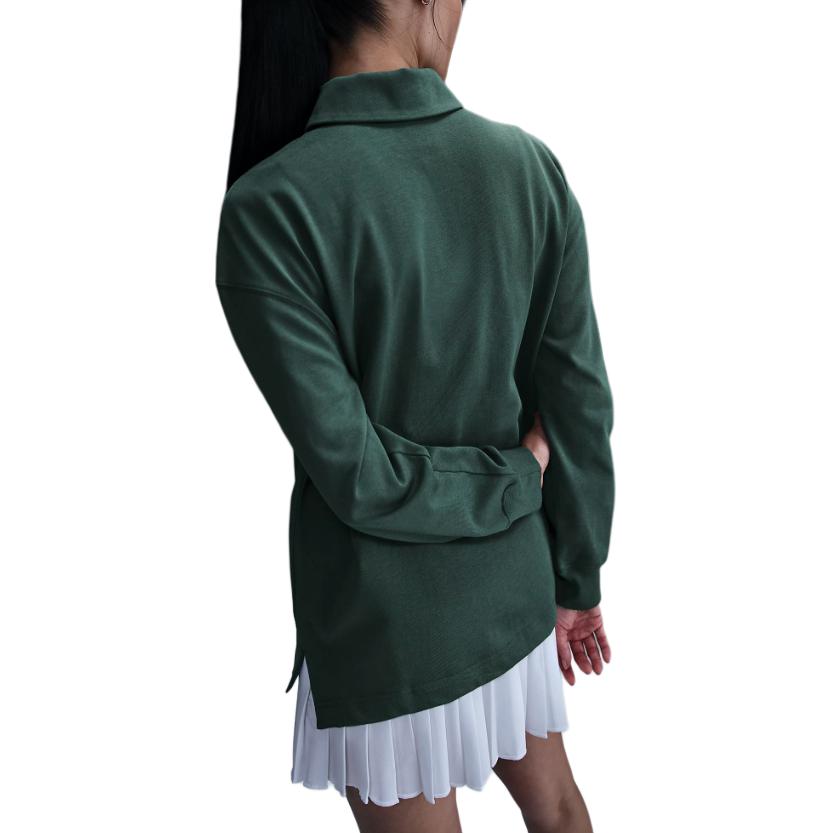 New Nike SportswearSwoosh FW24 Polo Shirt Women's Vintage Green FZ5814-338
