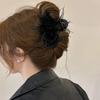Elegant Feather Large Hair Claw For Women Girls  Hair Clips Versatile Shark Clip Exquisite Hair Accessories Gifts