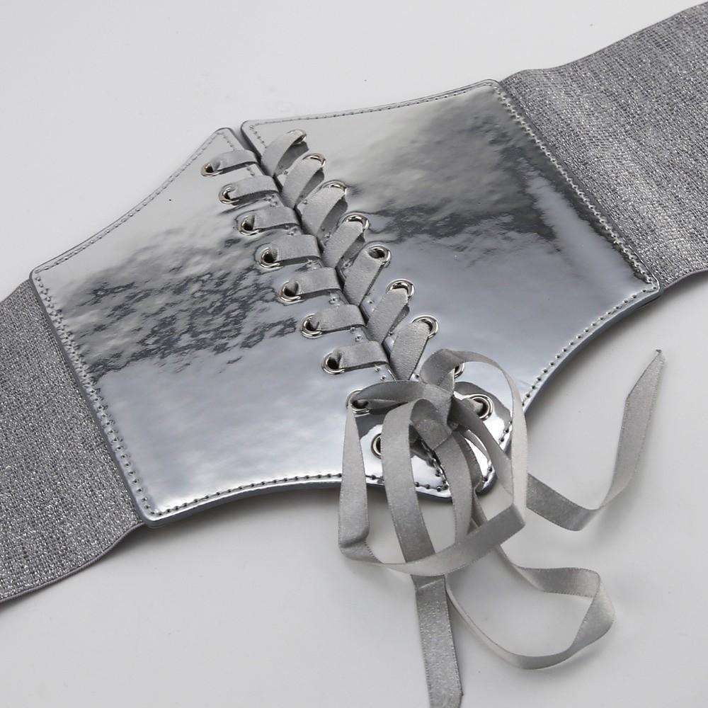 PU Leather Wide Belt Retro Waist Strap Versatile Waist Belt for Women