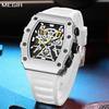 Luxus Outdoor Sportuhren Chronograph für Herren Silikonarmband Wasserdicht Männliche Quarz-Armbanduhr Uhr Montre Homme 2218