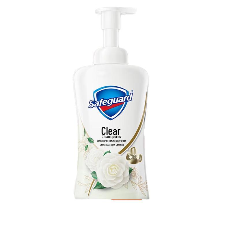 Бережный пенный гель для душа Safeguard с камелией