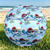 Blue Smurfs Print Size 5 Soccer Ball, PU Wear Resistant Football for Match Training and Daily Practice, Birthday Gift for Soccer Fans