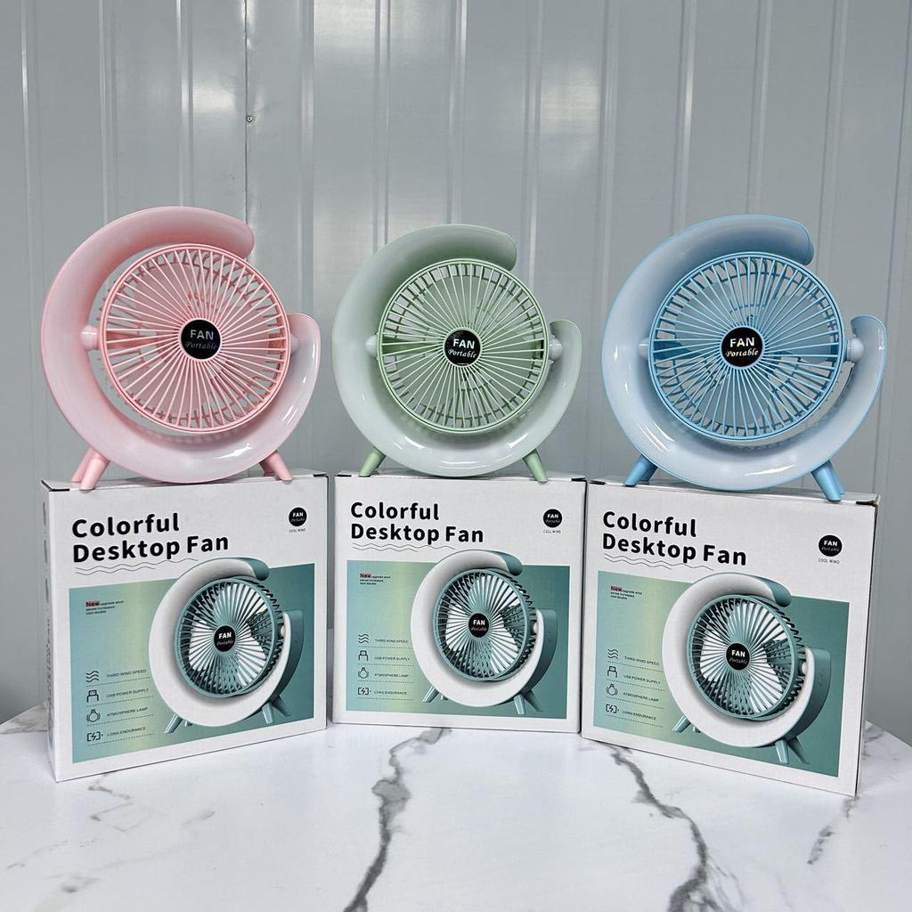 100-Speed USB Circulating Desktop & Wall-Mounted Electric Fan with Timer & Digital Display