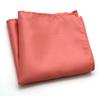 Luxury Men's Handkerchief Plaid Solid Color Hankies Polyester Hanky Business Pocket Square Chest Towel 21*21CM